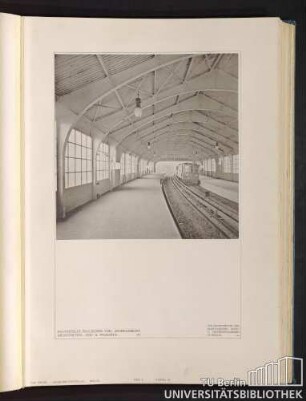 Teil 1. Tafel 10. Haltestelle Hallesches Tor. Innenansicht. Architekten: Solf & Wichards.