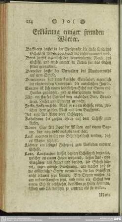 Erklärung einiger fremden Wörter