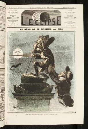 Le Rêve de M. Rouher, par Gill