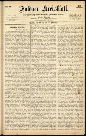 Ausgabe vom Mittwoch, den 12. Dezember 1877.