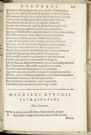 Hadriani Burchii Ultrajectini.