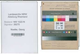Entnazifizierung Georg Noelke , geb. 10.06.1900 (Bahnbeamter)