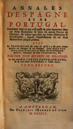 Annales d'Espagne et de Portugal, 2