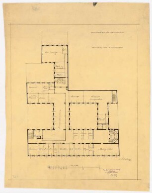 Nationalbank für Deutschland, Berlin: Grundriss 2.OG 1:200