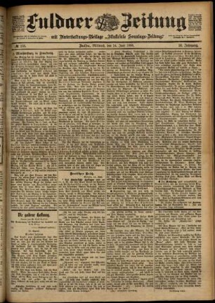 Ausgabe vom Mittwoch, den 14. Juni 1899.