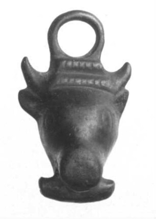 Stierkopf mit einem Ring zum Aufhängen