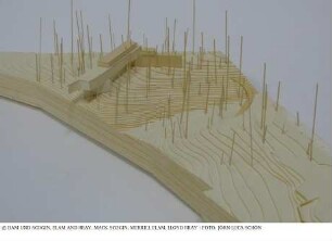 Haus Chmar - Modell des Gesamtgebäudes mit Umgebung