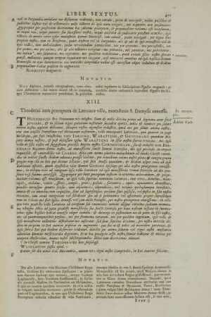XIII. Theoderici item praeceptum de Latiniaco villa, monasterio S. Dionysii concessa.