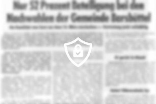 [Name maskiert] Prozent Beteiligung bei [Name maskiert] der Gemeinde Barsbüttel