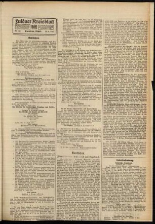 Zweite Ausgabe vom Samstag, den 30. Juni 1917.