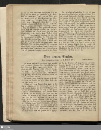 Von armen Leuten : eine Weihnachtsgeschichte