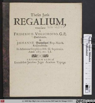 Theses Iuris Regalium