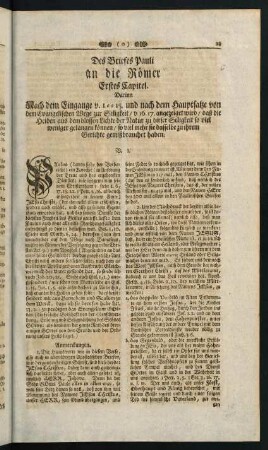 23-36, Erstes Capitel