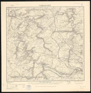 Meßtischblatt 79 : Langhennersdorf, 1924 : Langhennersdorf. - Aufgen. 1911, hrsg. 1913, bericht. 1924. - 1:25000. - Leipzig, 1924. - 1 Kt.