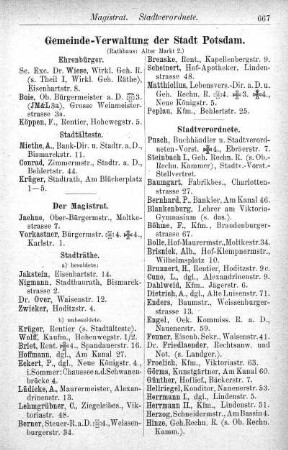 Gemeinde-Verwaltung der Stadt Potsdam
