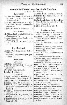 Gemeinde-Verwaltung der Stadt Potsdam