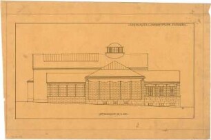 Billing, Hermann; Baden-Baden; Kunsthalle - Seitenfassade (Ansicht)