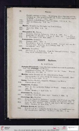 XXXVI. Sachsen (Nr. 1337 - 1459)