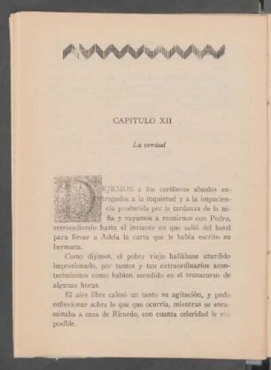 Capítulo XII - La verdad