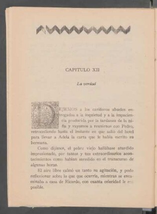 Capítulo XII - La verdad