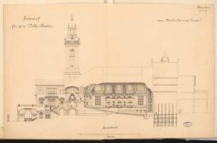 Volkstheater Schinkelwettbewerb 1892: Querschnitt 1:150