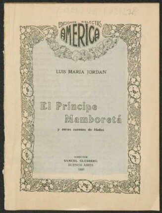 1920003600: El príncipe Mamboretá y otros cuentos de Hadas