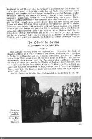 Die Schlacht bei Cambrai