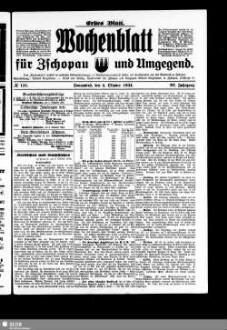 Wochenblatt für Zschopau und Umgegend : Zschopauer Tageblatt u. Anzeiger