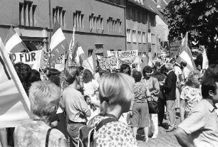Freiburg im Breisgau: Kroaten demonstrieren in der Innenstadt