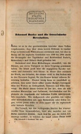 Allgemeine Zeitschrift für Geschichte. 7. 1847