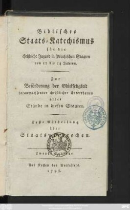 Abt. 1: Über Staatsverbrechen