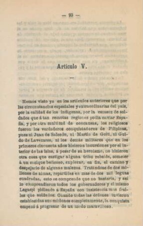 Artículo V