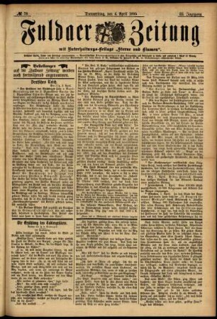 Ausgabe vom Donnerstag, den 04. April 1895.