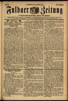 Ausgabe vom Donnerstag, den 04. April 1895.