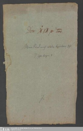 Ms. Ff. Mus. 1264a - Dom: XIX p. Trin. : Mein Sünd mich werden kräncken sehr