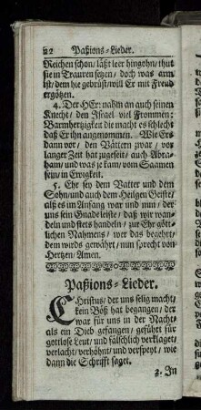 Paßions-Lieder