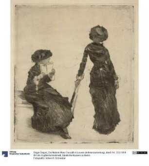 Die Malerin Mary Cassatt im Louvre (Antikensammlung)