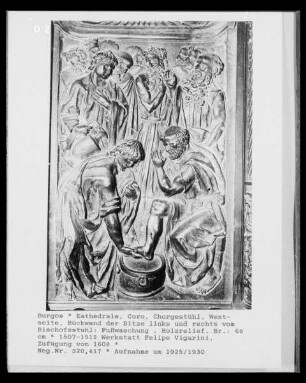Relief: Fußwaschung Christi