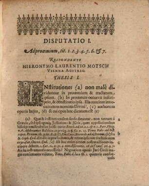 Exercitationes XVIII. ad IV. libros Institutionum imperialium