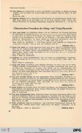Chinesisches Porzallen der Ming- und Tsing-Dynastie (Nr. 171-281)