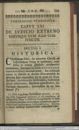 Caput XXI De Iudicio Extremo Rebusque cum illo coniunctis