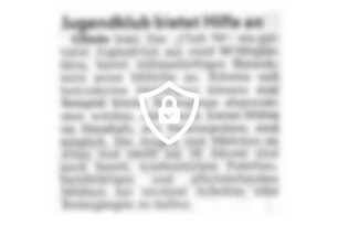Jugendklub bietet Hilfe an