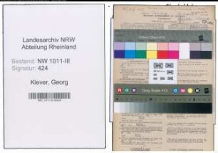 Entnazifizierung Georg Klever , geb. 24.04.1918 (Metzger)