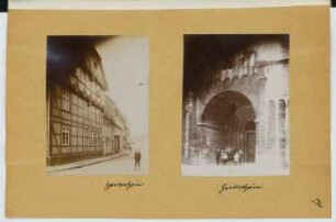 Gandersheim. Stiftskirche, Gandersheim: Ansichten (aus: Skizzen- und Fotoalbum 22)
