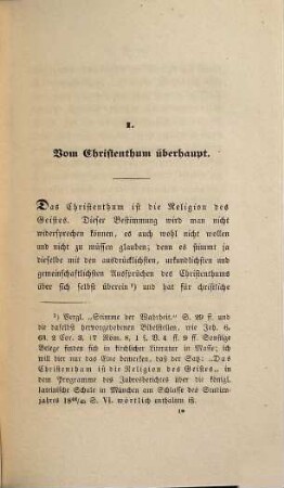 Die Geheimnisse des christlichen Alterthums. 1