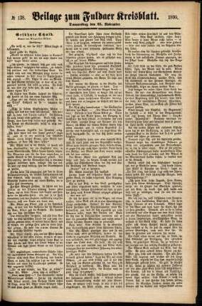 Zweite Ausgabe vom Donnerstag, den 23. November 1899.