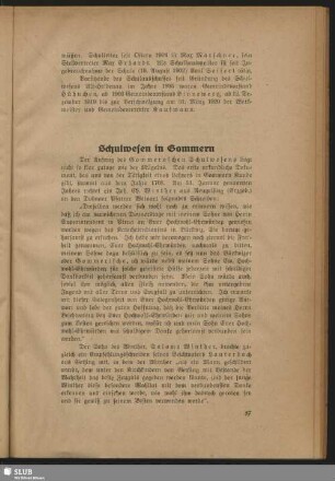 Schulwesen in Gommern