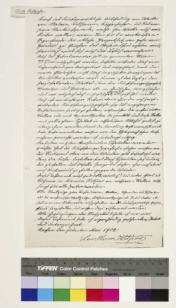 Testament von Laurenz Heinrich Hetjens
