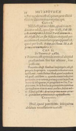 Cap. II. De Potentia et Actu.