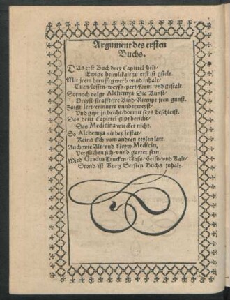 Argument des ersten Buchs.